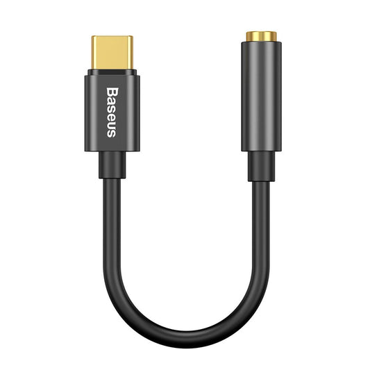 Äänisovitin USB-C - 3,5 mm Baseus L54, musta CATL54-01
