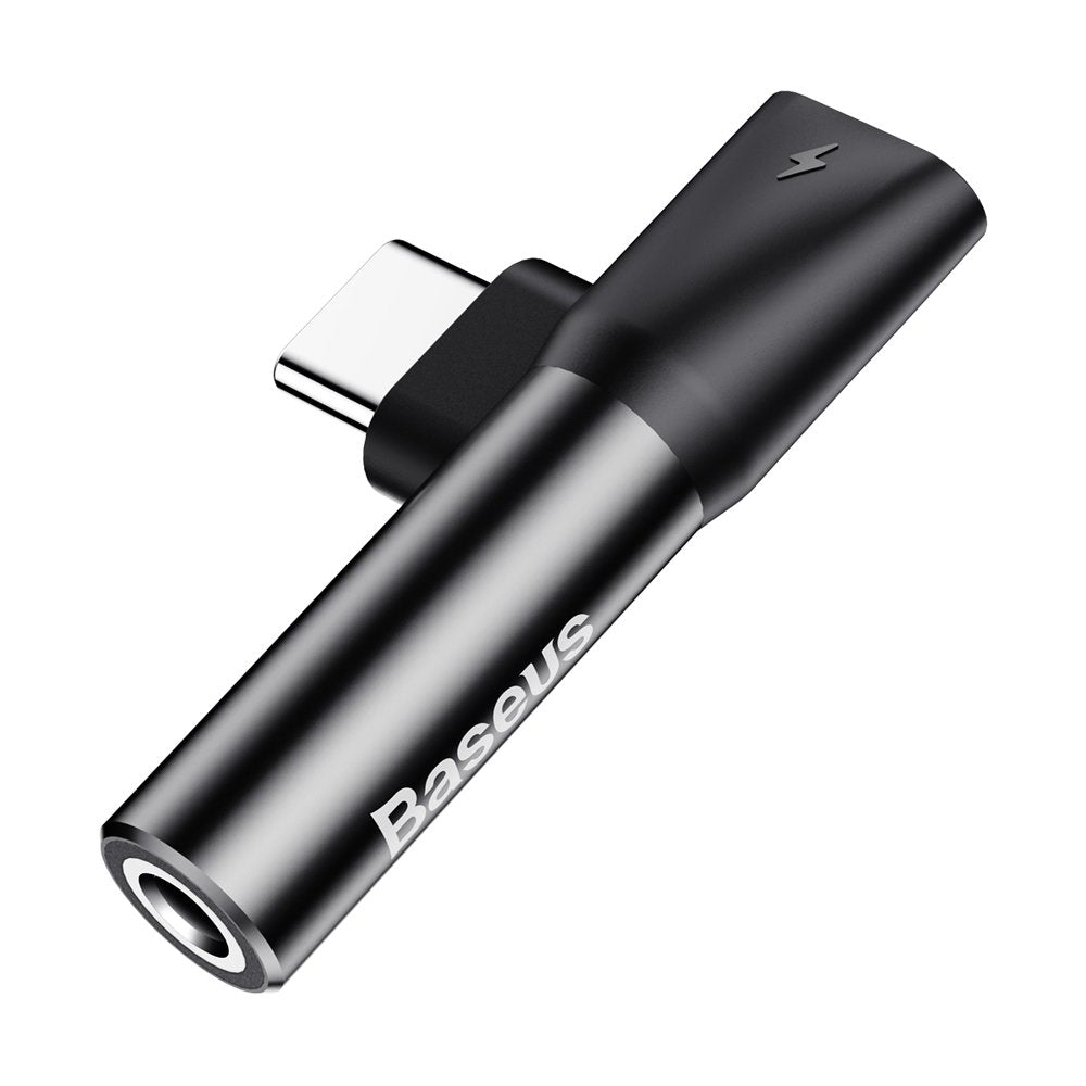 Äänisovitin USB-C - USB-C / 3,5 mm Baseus L41, musta CATL41-01
