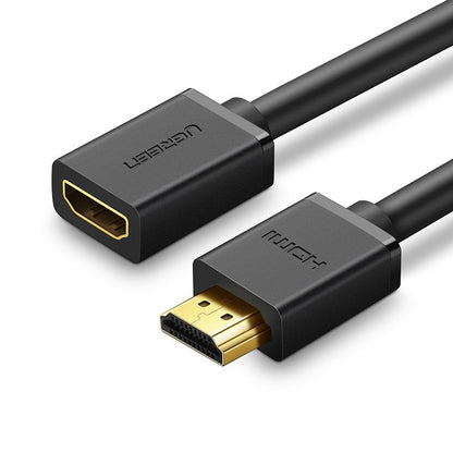 UGREEN HD107 HDMI-jatkokaapeli, HDMI - HDMI, 4K, 1m, Musta