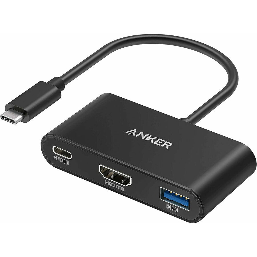 USB-C - USB-C / HDMI / USB-A Anker PowerExpand -äänisovitin, Musta A8339HA1