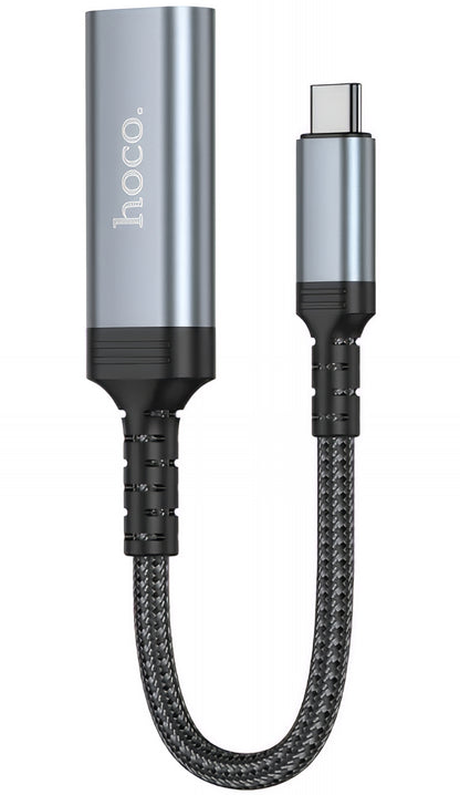 Audio- ja videomuunnin USB-C - HDMI HOCO UA43A, Harmaa