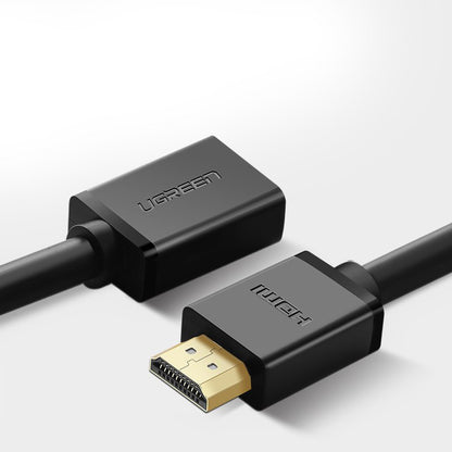 UGREEN HD107 HDMI-jatkokaapeli, HDMI - HDMI, 4K, 1m, Musta