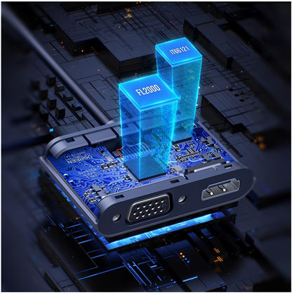 Videoadapteri UGREEN CM449, USB-A - HDMI / VGA, Harmaa