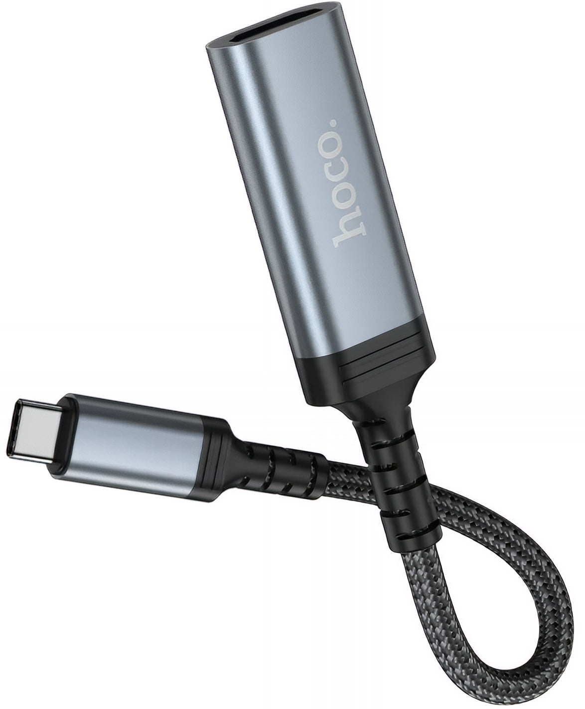 Audio- ja videomuunnin USB-C - HDMI HOCO UA43A, Harmaa