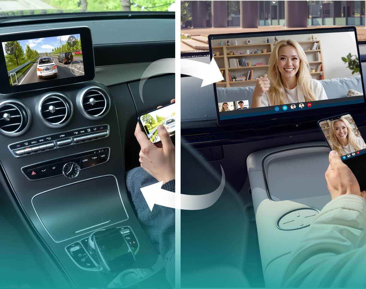 Langaton Carplay / Android Auto -sovitin Ottocast OttoAibox P3 Pro Apple iPhone / Android -sarjalle PCS61-T
