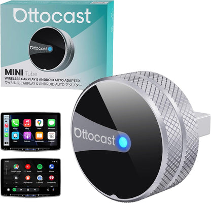 Langaton Carplay / Android Auto -sovitin Ottocast Mini Slim Tube Apple iPhone / Android -sarjalle CP88-T4