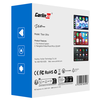 Carplay / Android Auto langaton Carlinkit TBox Ultra 2 -sovitin Apple iPhone / Android -sarjalle, 8GB RAM / 128GB, 5G