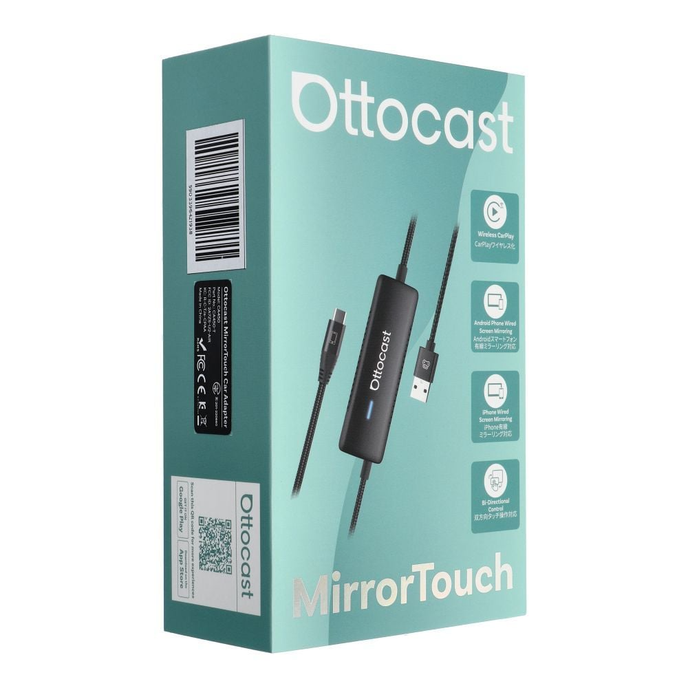 Carplay / Android Auto Ottocast Mirror Touch -sovitin Apple iPhone / Android Series CA450-T varten