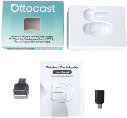 Langaton Carplay / Android Auto -sovitin Ottocast Mini Pico Style B Apple iPhone / Android -sarjalle CA525-T3
