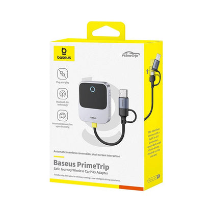 Baseus PrimeTrip langaton Carplay-sovitin Apple iPhone -sarjalle, uudelleen pakattu C10745100813-00