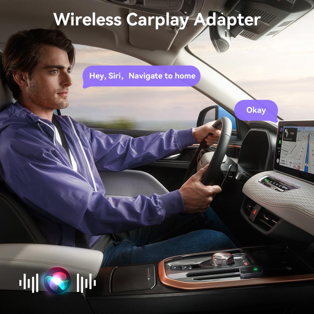 Langaton Carplay-sovitin XO Design CZ016 Apple iPhone -sarjalle