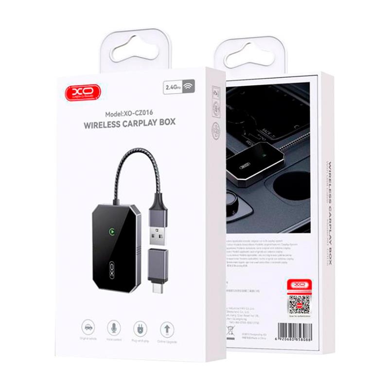 Langaton Carplay-sovitin XO Design CZ016 Apple iPhone -sarjalle