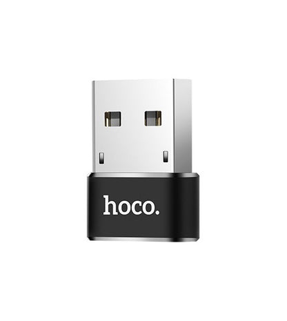 Tieto- ja lataussovitin USB-C - USB-A HOCO UA6, musta