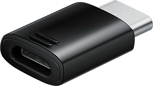 Adaptori Tiedot ja Lataus microUSB - USB-C Samsung EE-GN930BB, Musta, Vaihto