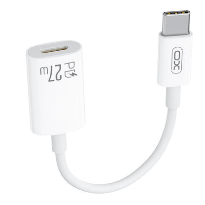 USB-C - Lightning -tiedonsiirto- ja latausadapteri XO Design NB-R268A, Valkoinen