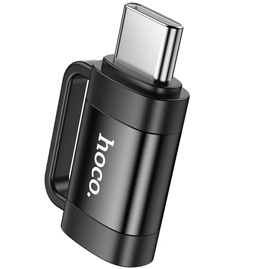 Lightning - USB-C -lataus- ja datasiirtoadapteri HOCO UA31E, Musta