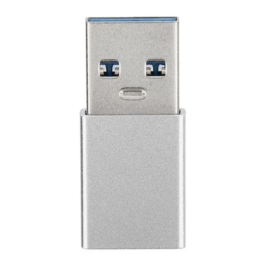 USB-C - USB-A Blue Star Tiedonsiirto- ja Lataussovitin, Valkoinen