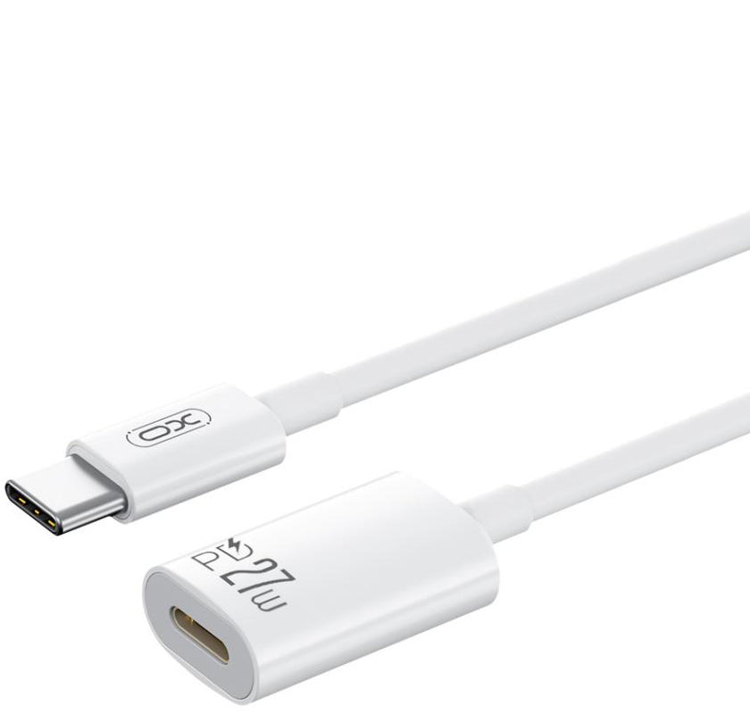 USB-C - Lightning -tiedonsiirto- ja latausadapteri XO Design NB-R268A, Valkoinen