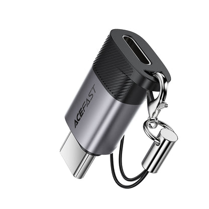 Data- ja latausadapteri Lightning - USB-C Acefast J19, Harmaa