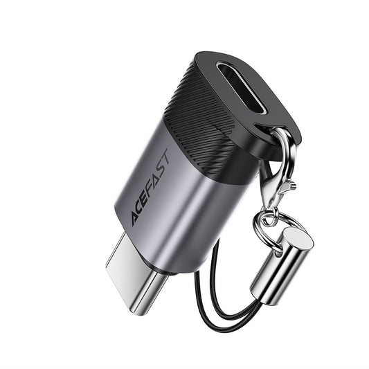Data- ja latausadapteri Lightning - USB-C Acefast J19, Harmaa