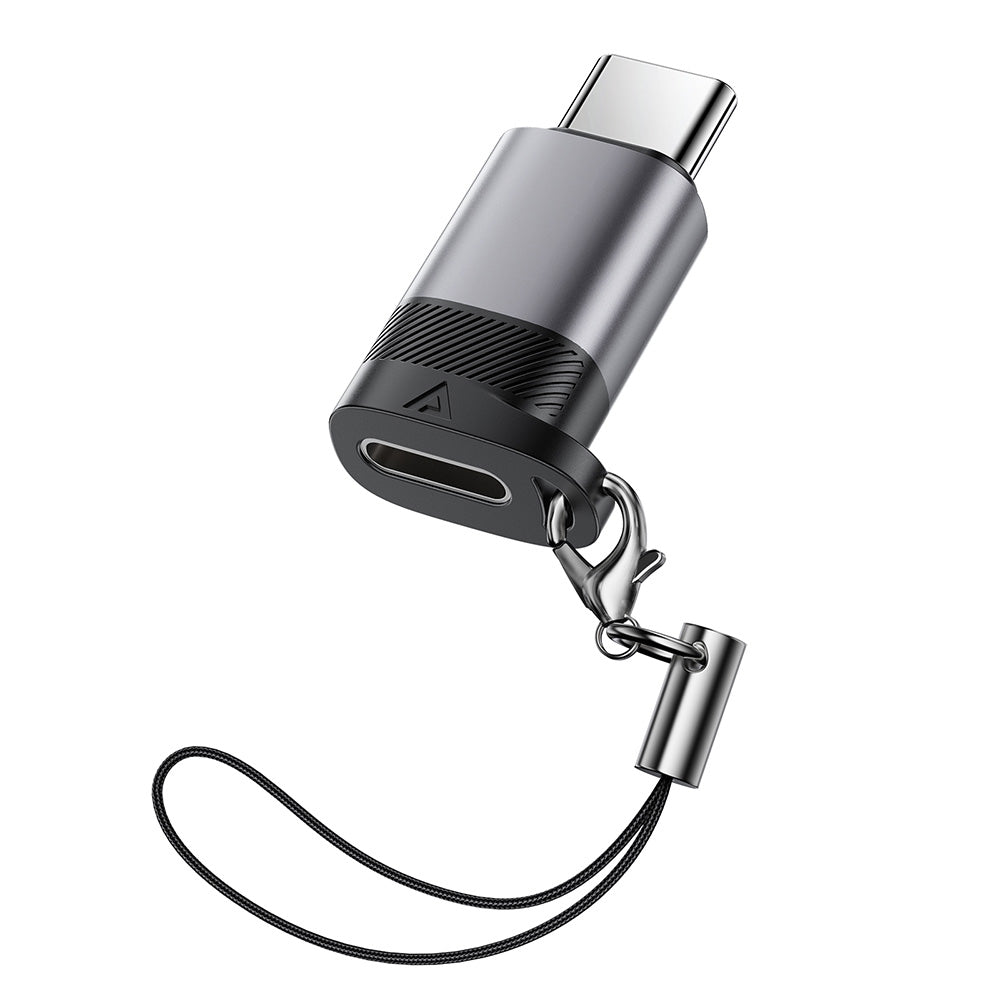Data- ja latausadapteri Lightning - USB-C Acefast J19, Harmaa