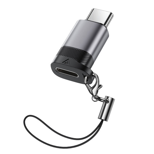 Data- ja latausadapteri Lightning - USB-C Acefast J19, Harmaa