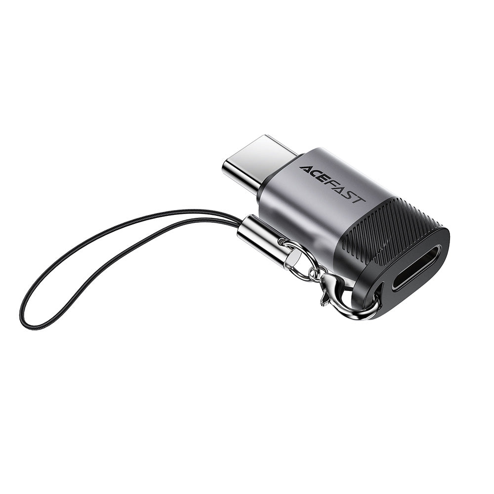 Data- ja latausadapteri Lightning - USB-C Acefast J19, Harmaa