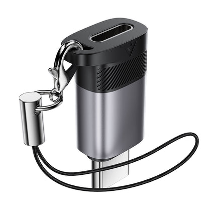 Data- ja latausadapteri Lightning - USB-C Acefast J19, Harmaa