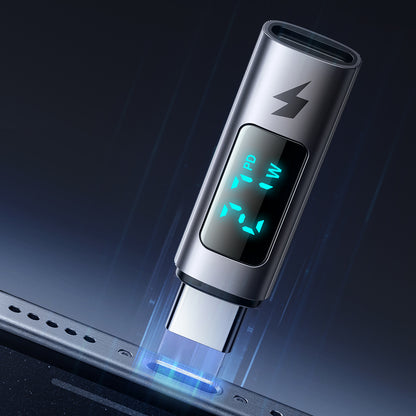 Lightning - USB-C McDodo OT-5990 Wales Display -data- ja latausadapteri, Musta