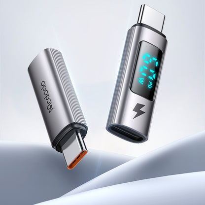 Lightning - USB-C McDodo OT-5990 Wales Display -data- ja latausadapteri, Musta