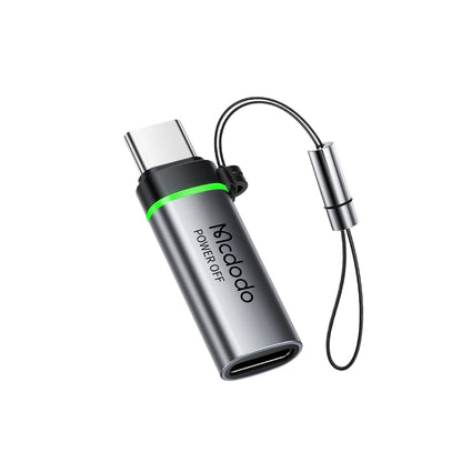 Adaptori Tiedot ja Lataus Lightning - USB-C McDodo OT-6010 Power Off, Musta