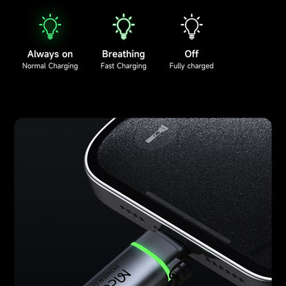 Adaptori Tiedot ja Lataus Lightning - USB-C McDodo OT-6010 Power Off, Musta