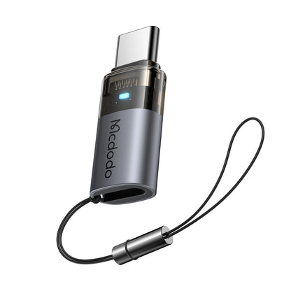 Data- ja latausadapteri Lightning - USB-C McDodo OT-7610, Musta