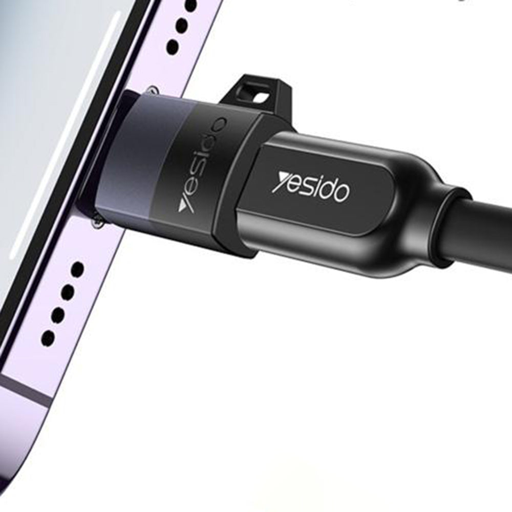 MicroUSB - Lightning Yesido GS30 -sovitin, harmaa