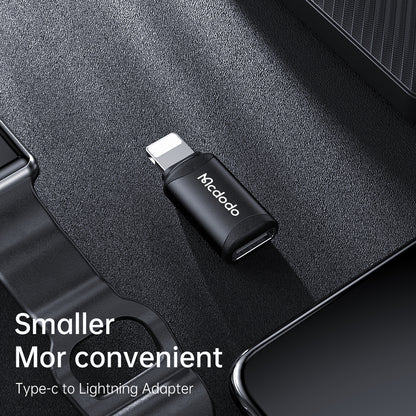 USB-C - Lightning McDodo OT-7680 -data- ja latausadapteri, Musta