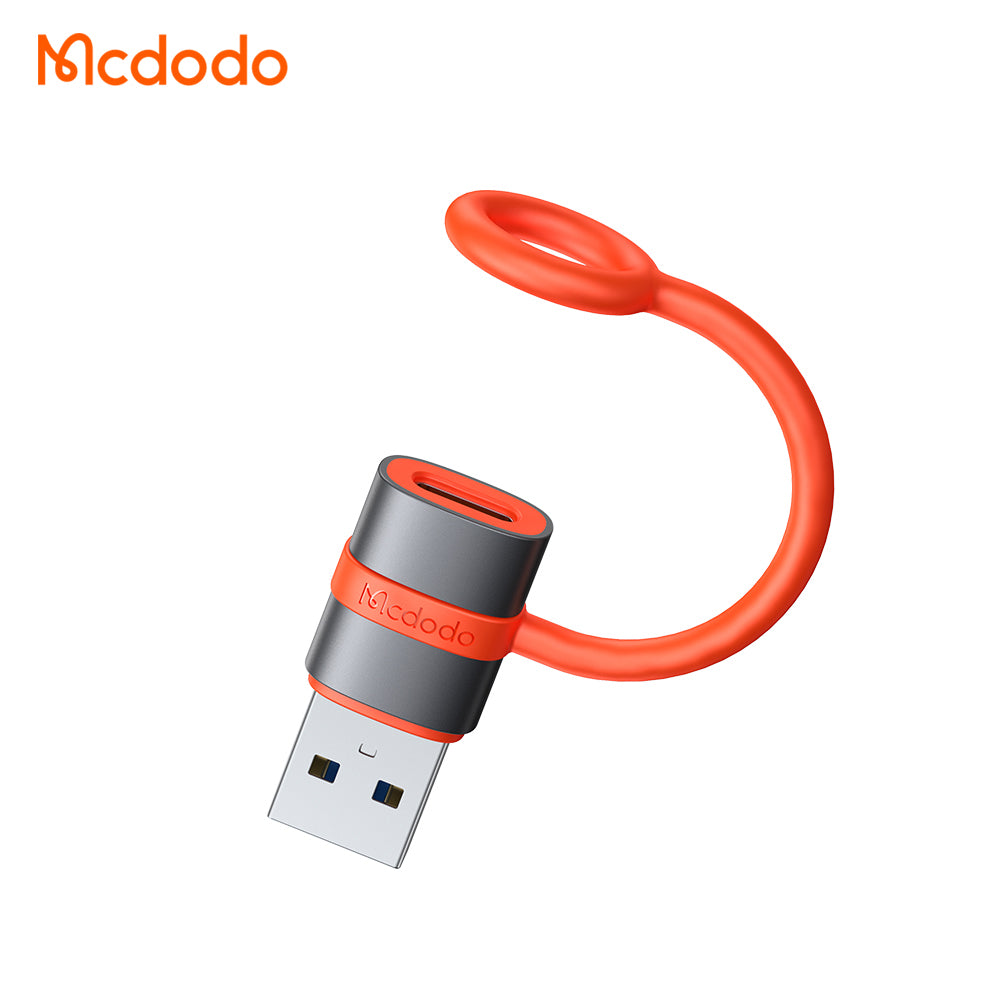 USB-C - USB-A -datan ja latauksen sovitin McDodo OT-3800, Harmaa