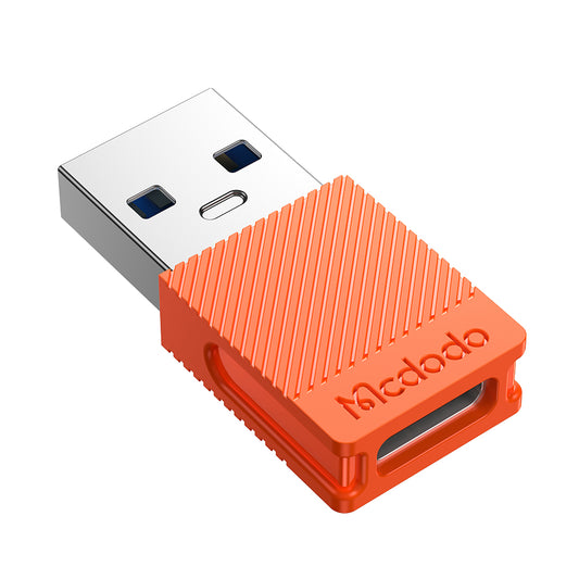 USB-C - USB-A -datan ja latauksen sovitin McDodo OT-6550, Oranssi