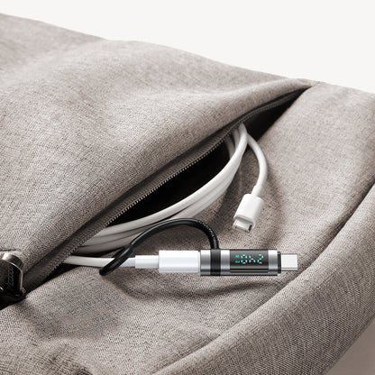 USB-C - USB-C McDodo OT-2620 Pigeon Display -sovitin, Musta