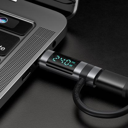 USB-C - USB-C McDodo OT-2620 Pigeon Display -sovitin, Musta