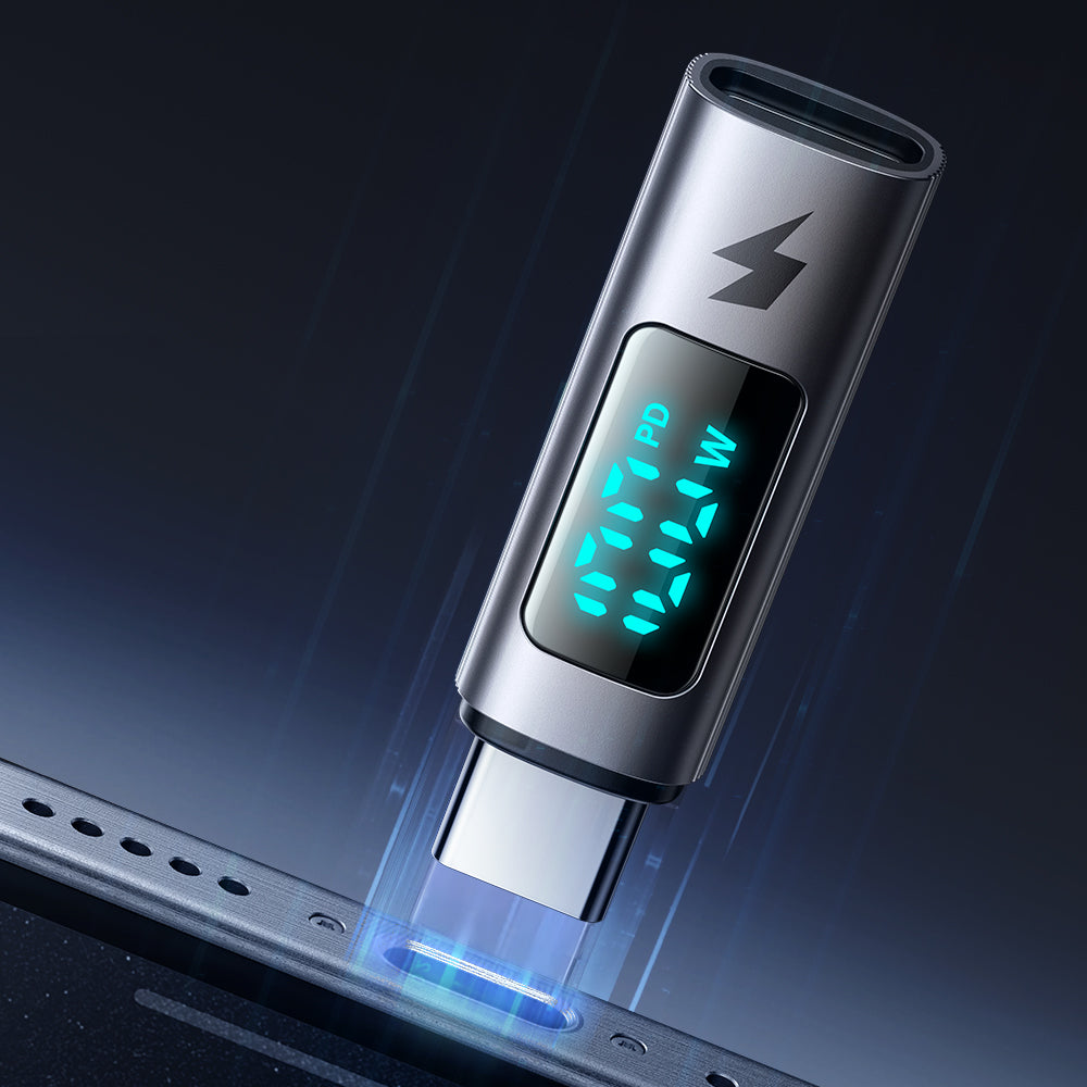 USB-C - USB-C McDodo OT-6090 Wales Display -data- ja latausadapteri, Musta