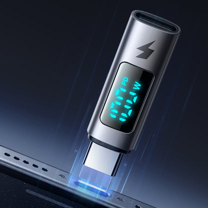 USB-C - USB-C McDodo OT-6090 Wales Display -data- ja latausadapteri, Musta