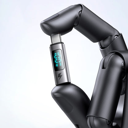 USB-C - USB-C McDodo OT-6090 Wales Display -data- ja latausadapteri, Musta