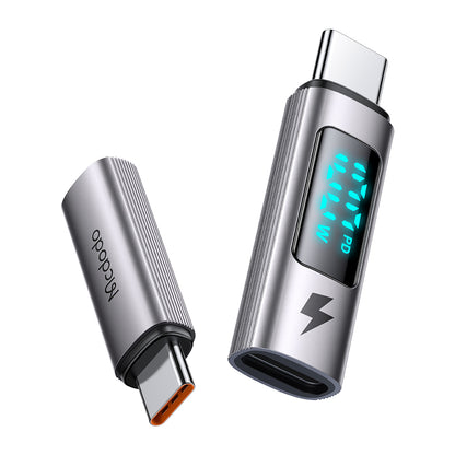 USB-C - USB-C McDodo OT-6090 Wales Display -data- ja latausadapteri, Musta