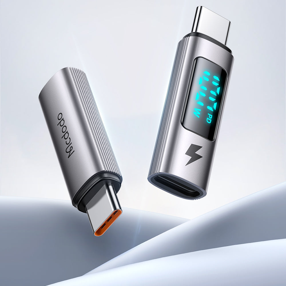 USB-C - USB-C McDodo OT-6090 Wales Display -data- ja latausadapteri, Musta