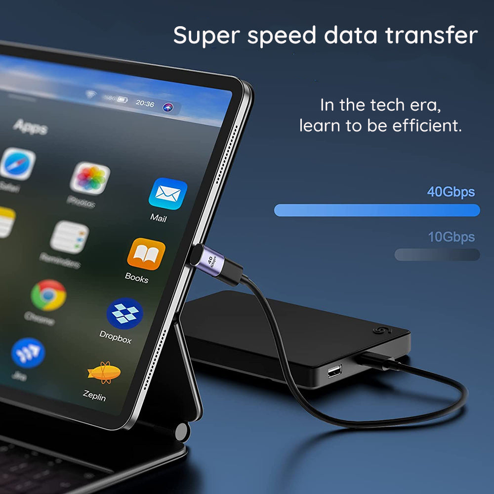 USB-C - USB-C Techsuit A12 TitanCoreX -tiedonsiirto- ja latausadapteri, Harmaa