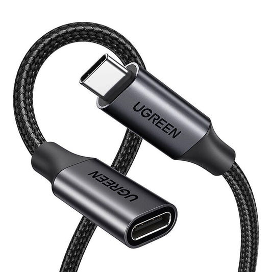 UGREEN US372 (45191) USB-C jatkokaapeli, 1m, Musta
