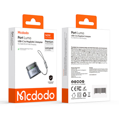 USB-C-latausadapteri - MagSafe 3 McDodo OT-8850, Musta