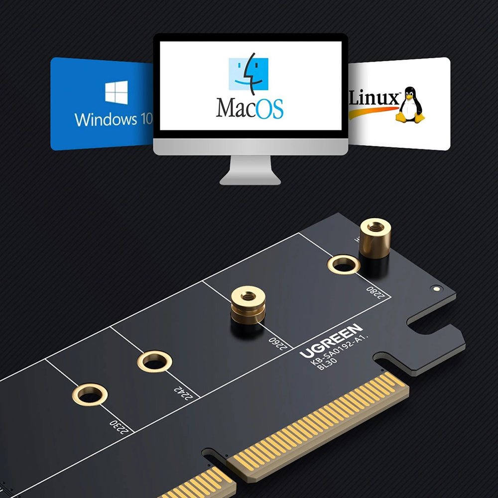 SSD-sovitin UGREEN CM465 (30715), NVMe M.2 - PCIe 4.0 X4