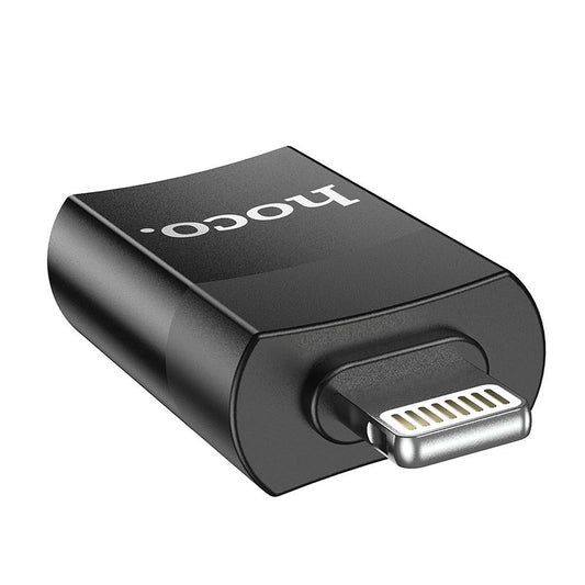 OTG Lightning - USB-A -adapteri HOCO UA17, Musta