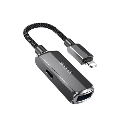 OTG-sovitin Lightning - USB-A McDodo CA-2690, Harmaa